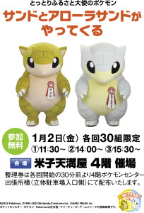 サンドとアローラサンドがやってくる