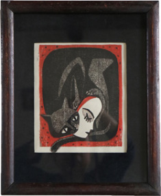 柳本史　木版画　額装 柳本史 木版画 額装 - メルカリ