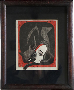 柳本史　木版画　額装 額装木版画/柳本史】｜美術画廊｜天満屋 倉敷店