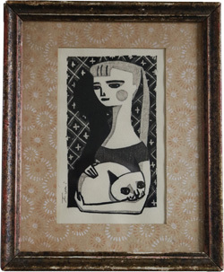 柳本史　木版画　額装 額装木版画/柳本史】｜美術画廊｜天満屋 倉敷店