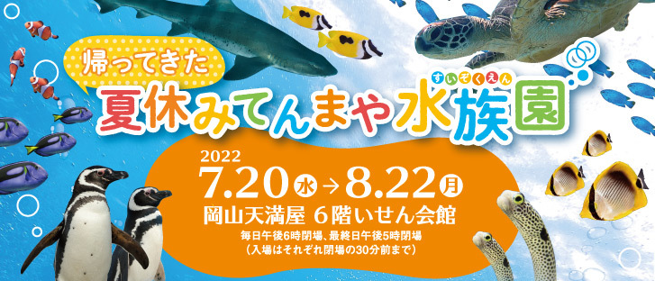 天満屋夏の夜のすいぞくえんチケット1枚