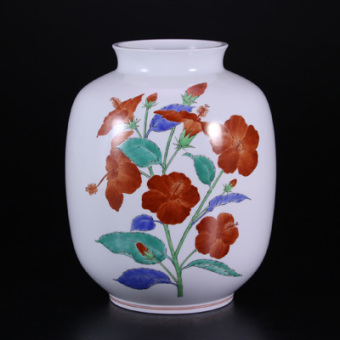 酒井田柿右衛門　鉢5客　タルチ　東さ6-1028③ 22791 人間国宝 14代酒井田柿右衛門 (濁手三方割花文香炉)SAKAIDA