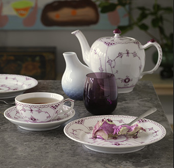 ロイヤル コペンハーゲン】パープル フルーテッド ハーフレース｜売場