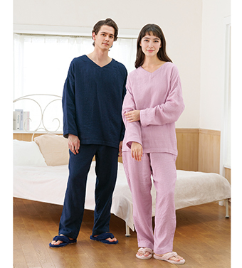 マシュマロガーゼ シンプルパジャマ｜売場からのご案内｜天満屋 岡山店