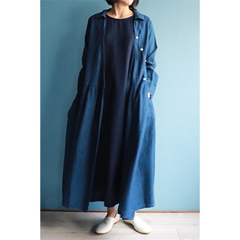 児島 高城染工～インディゴブルーのリネン服～｜売場からのご案内