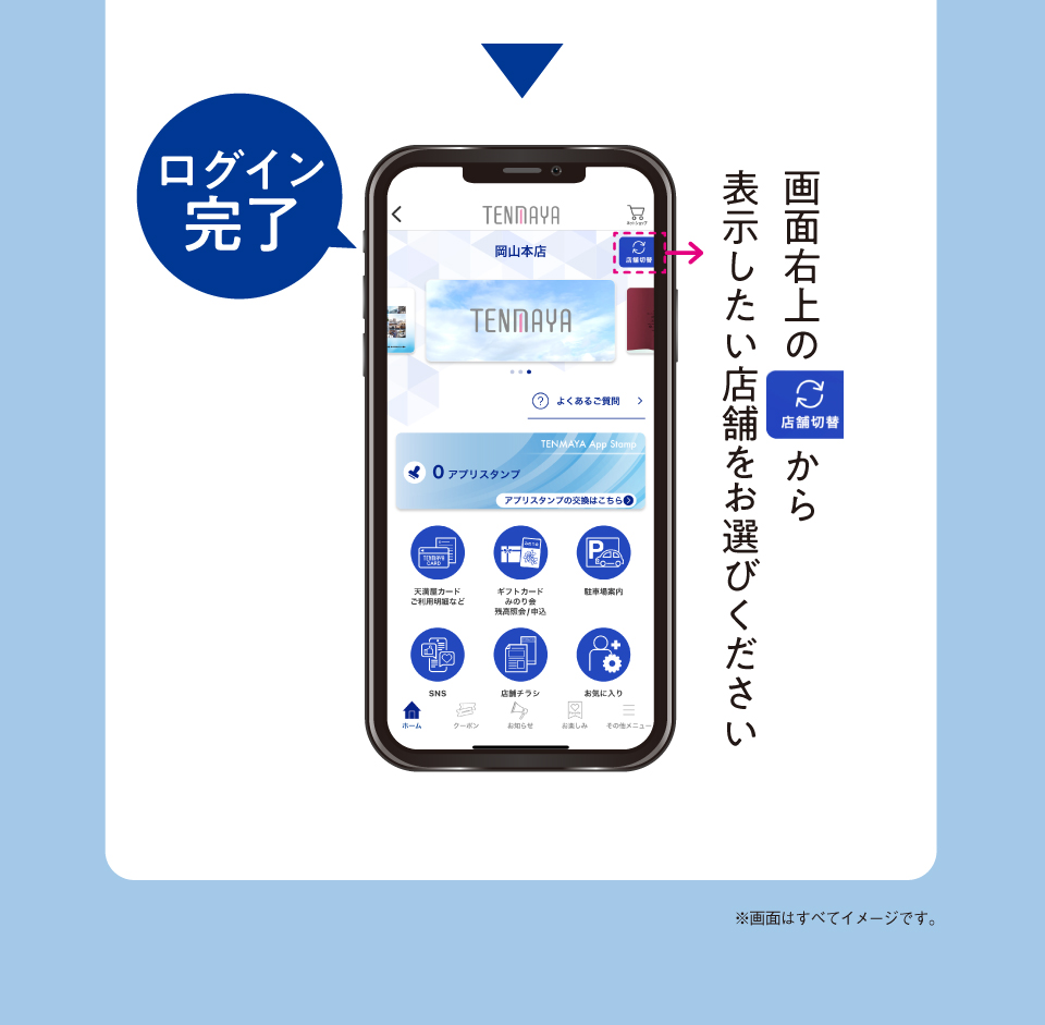 ログイン完了