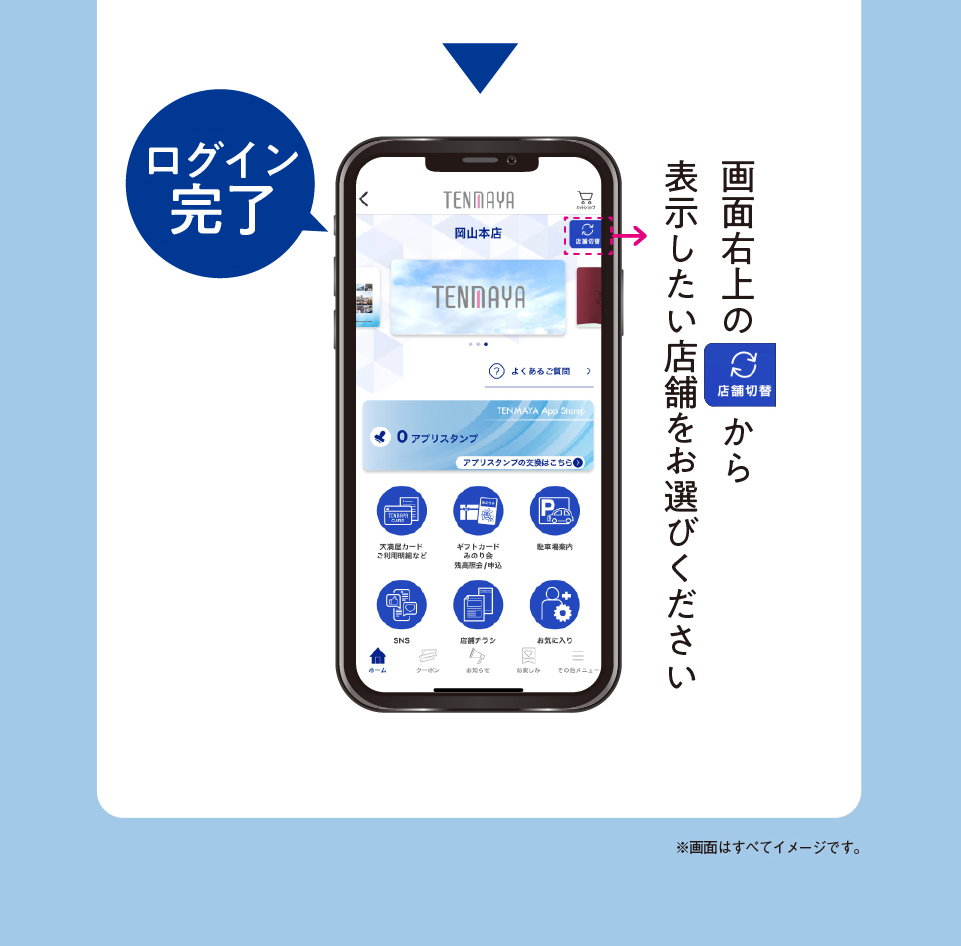 ログイン完了