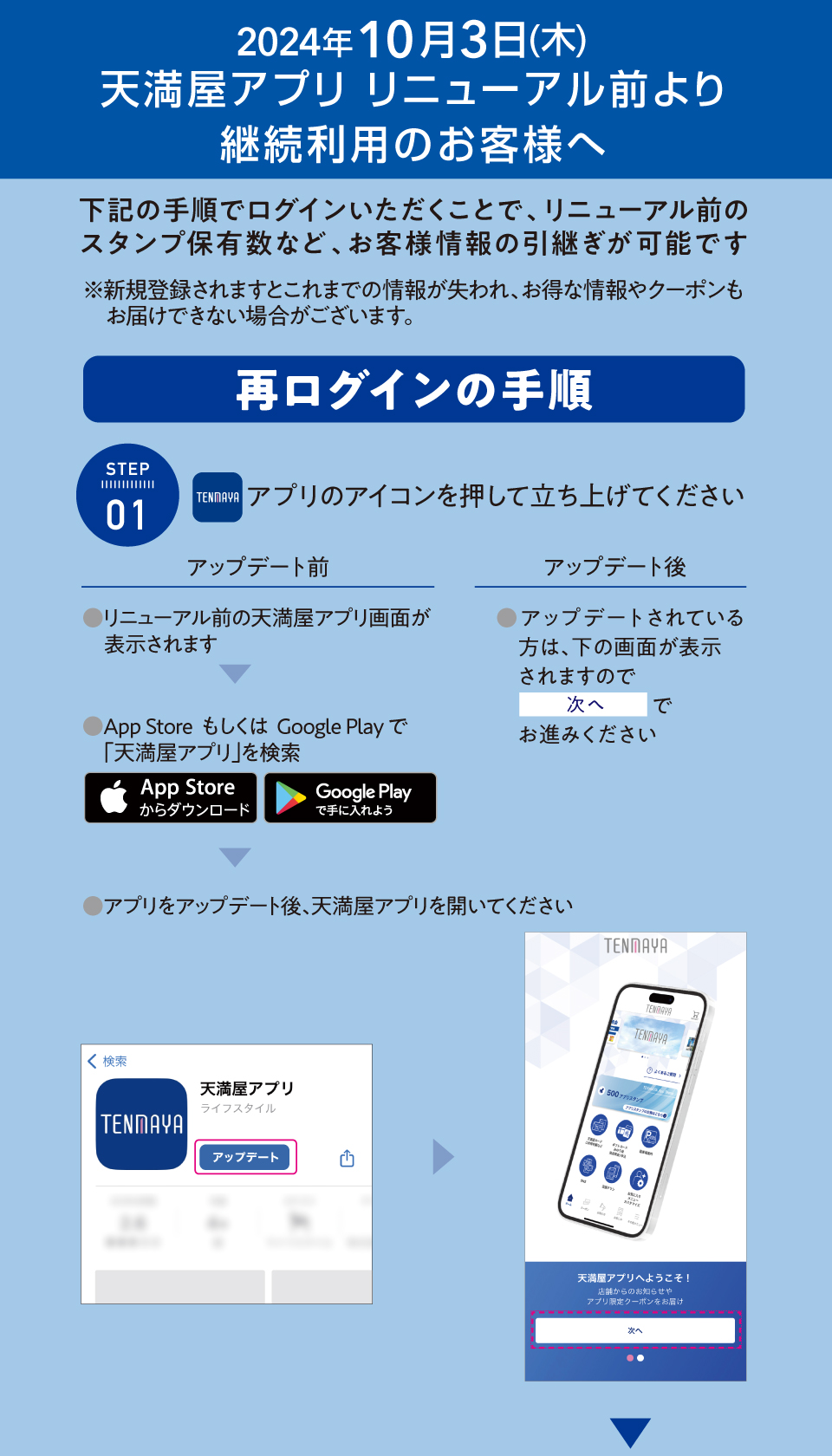 継続利用のお客様へ