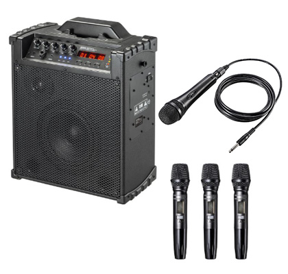 スピーカー・マイク4本セット