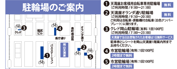 駐輪場のご案内