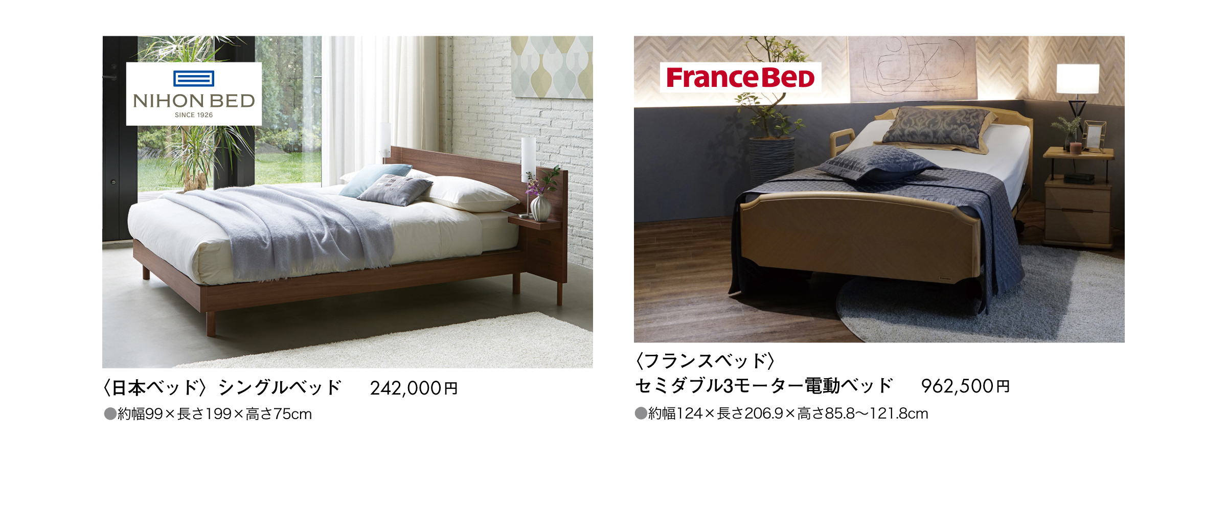 日本ベッド、フランスベッド