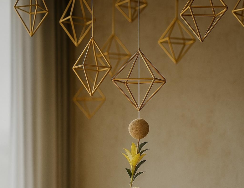 ［ヒンメリ］インテリアに飾るオーナメント（ヒンメリ作り）