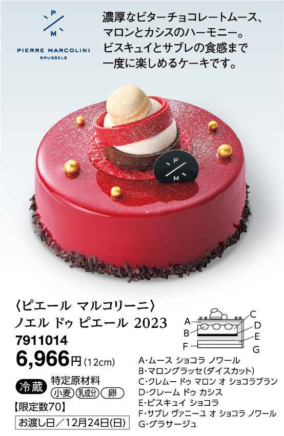 〈ピエール マルコリーニ〉ノエル ドゥ ピエール 2023
